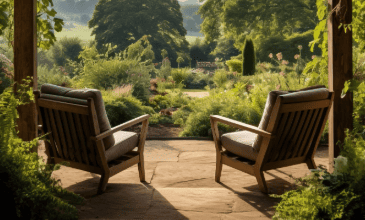 Harmonie zwischen Überdachung und Garten